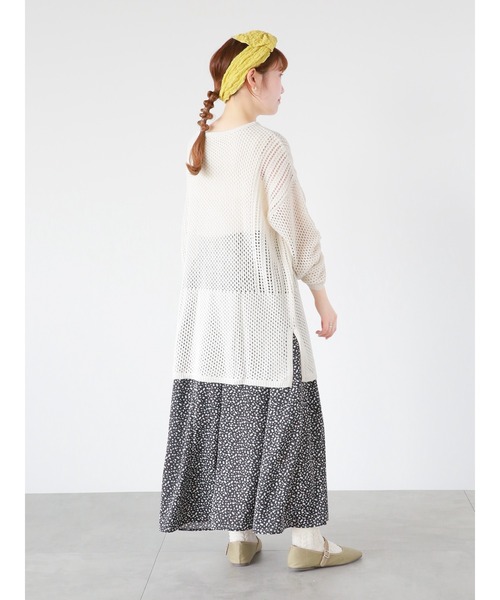 ehka sopo（エヘカソポ）の「透かし編みビッグプルオーバー（その他トップス・レディース・キナリ/ベージュ/グリーン・ﾌﾘ-）」の16枚目の写真