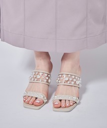 クリアパールサンダル