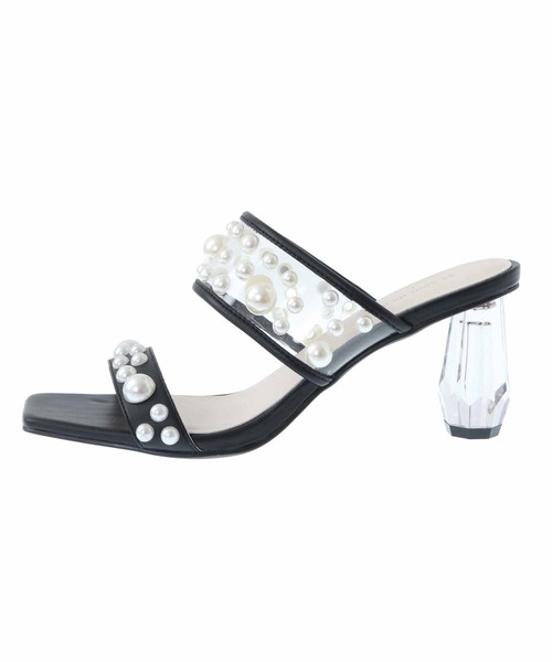 31 Sons de mode（トランテアン　ソン　ドゥ　モード）の「クリアパールサンダル（サンダル・レディース・ブラック/クリーム・L/S/M）」の15枚目の写真