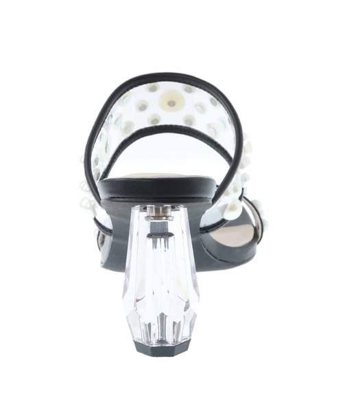 31 Sons de mode（トランテアン　ソン　ドゥ　モード）の「クリアパールサンダル（サンダル・レディース・ブラック/クリーム・L/S/M）」の16枚目の写真