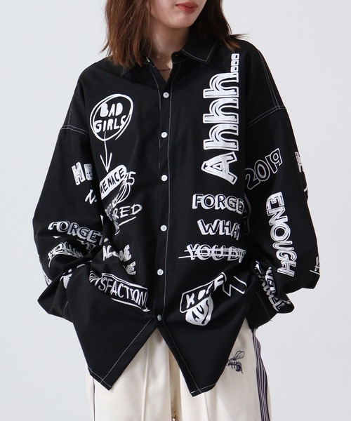 【セール】2ND ARCHIVE モチーフブロード長袖シャツ（シャツ/ブラウス）｜FUNALIVE（ファンアライブ）