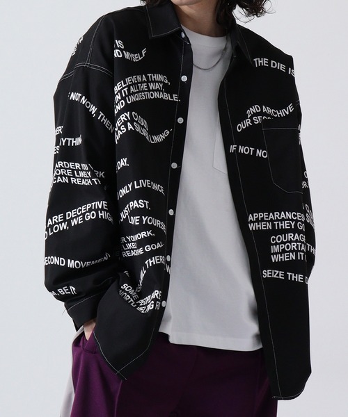 【セール】2ND ARCHIVE モチーフブロード長袖シャツ（シャツ/ブラウス）｜FUNALIVE（ファンアライブ）