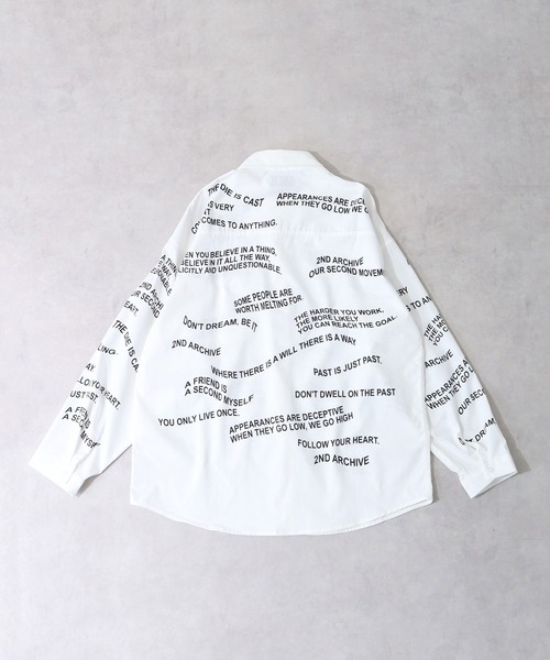 【セール】2ND ARCHIVE モチーフブロード長袖シャツ（シャツ/ブラウス）｜FUNALIVE（ファンアライブ）