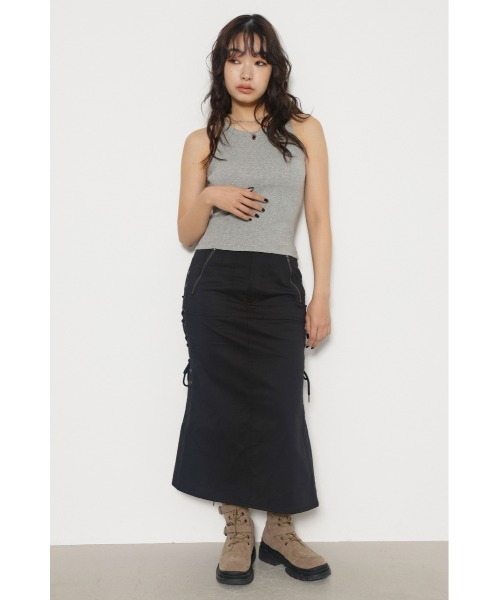 LAGUA GEM(ラグアジェム)の「USEFUL タンクトップ(タンクトップ・レディース・ネイビー系1/杢グレー/ブラック/ホワイト・FREE)」の14枚目の写真