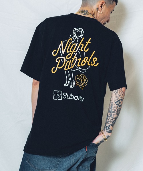 【セール】Night Patrols TEE（Tシャツ/カットソー）｜Subciety（サブサエティ）