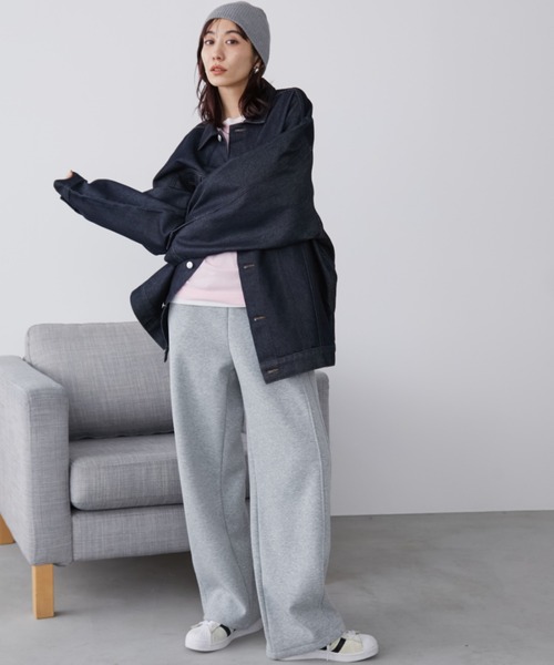 Auntie Rosa Holiday（アンティローザホリデー）の「オーバーサイズデニムジャケット（デニムジャケット・レディース・ブルー/ネイビー・FREE）」の8枚目の写真