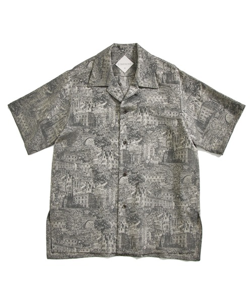 ETHOSENS/エトセンス】Jaquard SS shirts（シャツ/ブラウス