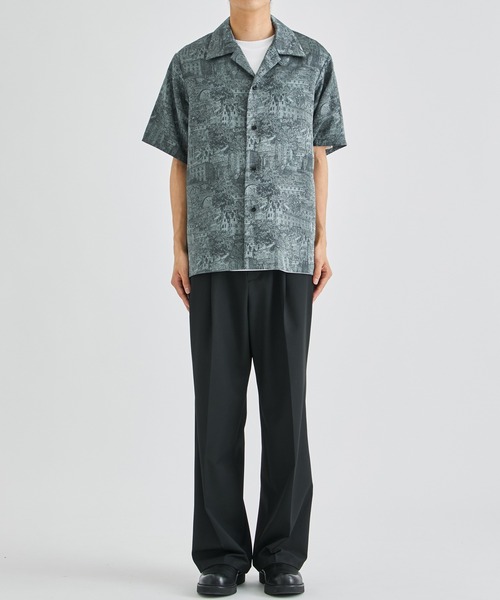 STUDIOUS(ステュディオス)の「【ETHOSENS/エトセンス】Jaquard SS shirts(シャツ/ブラウス・メンズ・ベージュ/ブルー・1/2)」の18枚目の写真