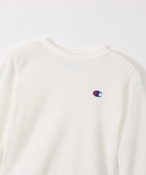 Champion（チャンピオン）の「Champion/チャンピオン　LONG SLEEVE T-SHIRT（Tシャツ/カットソー・キッズ・オリーブ/ブラック/オフホワイト/チャコールグレー/ダークグリーン/モカ/オレンジ・130/140/150/160/120）」の10枚目の写真