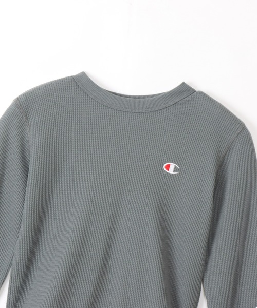 Champion（チャンピオン）の「Champion/チャンピオン　LONG SLEEVE T-SHIRT（Tシャツ/カットソー・キッズ・オリーブ/ブラック/オフホワイト/チャコールグレー/ダークグリーン/モカ/オレンジ・130/140/150/160/120）」の16枚目の写真