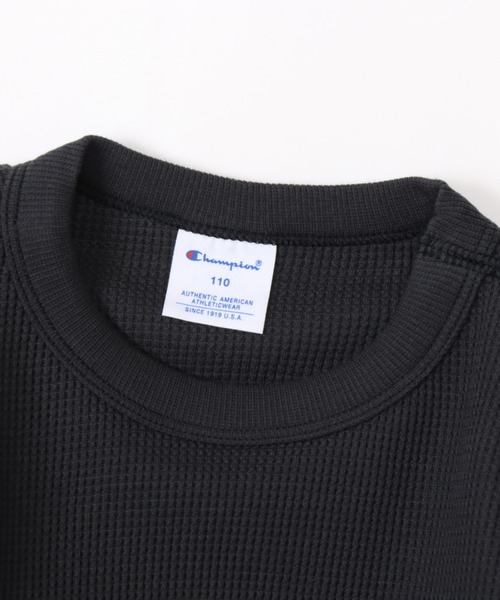 Champion（チャンピオン）の「Champion/チャンピオン　LONG SLEEVE T-SHIRT（Tシャツ/カットソー・キッズ・オリーブ/ブラック/オフホワイト/チャコールグレー/ダークグリーン/モカ/オレンジ・130/140/150/160/120）」の14枚目の写真