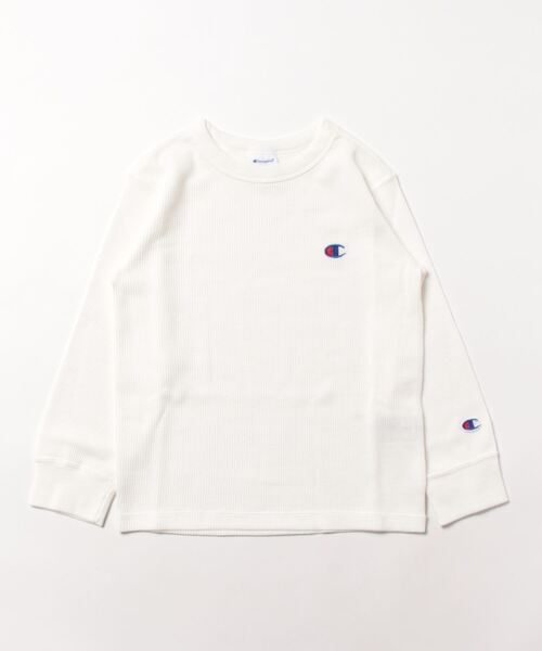 Champion（チャンピオン）の「Champion/チャンピオン　LONG SLEEVE T-SHIRT（Tシャツ/カットソー・キッズ・オリーブ/ブラック/オフホワイト/チャコールグレー/ダークグリーン/モカ/オレンジ・130/140/150/160/120）」の18枚目の写真