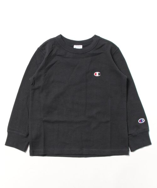 Champion（チャンピオン）の「Champion/チャンピオン　LONG SLEEVE T-SHIRT（Tシャツ/カットソー・キッズ・オリーブ/ブラック/オフホワイト/チャコールグレー/ダークグリーン/モカ/オレンジ・130/140/150/160/120）」の19枚目の写真