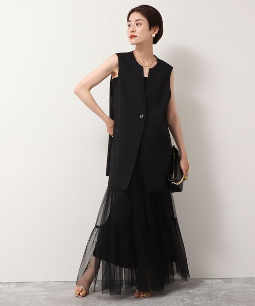 NOLLEY’S（ノーリーズ）の「◇【WEB限定】チュールスカート（スカート・レディース・ブラック/オリーブ・38/36）」の13枚目の写真