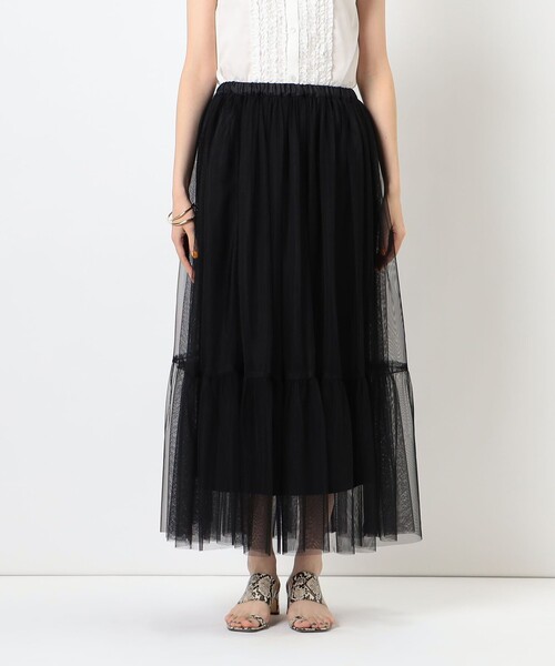 NOLLEY’S（ノーリーズ）の「◇【WEB限定】チュールスカート（スカート・レディース・ブラック/オリーブ・38/36）」の22枚目の写真
