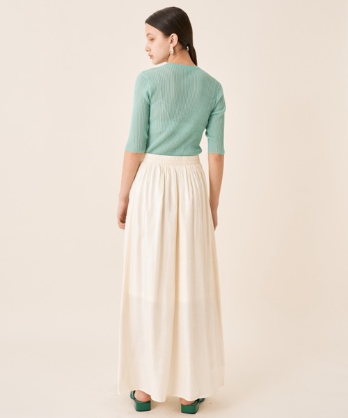 Solace（ソレイス）の「ビスチェドッキングシアートップス（ニット/セーター・レディース・アイボリー/ミント/ピンク・FREE）」の17枚目の写真