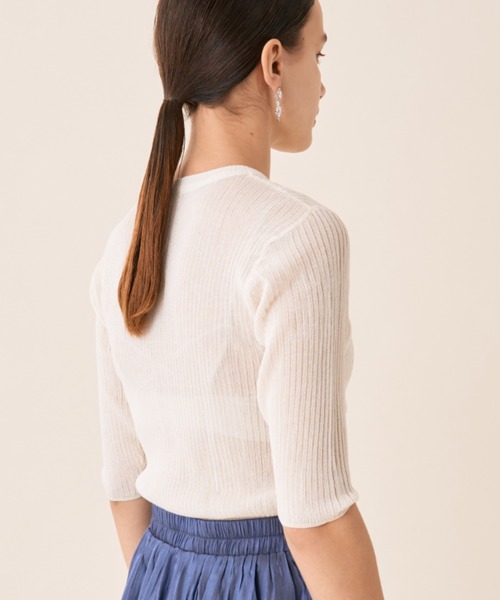 Solace（ソレイス）の「ビスチェドッキングシアートップス（ニット/セーター・レディース・アイボリー/ミント/ピンク・FREE）」の22枚目の写真