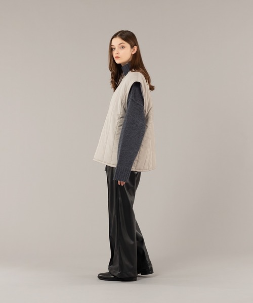 SELLE GLANT（セレグランテ）の「QUILTING OPEN VEST/キルティングオープンベスト（ベスト・メンズ・ブラック/グレイッシュベージュ・MEDIUM/LARGE）」の20枚目の写真