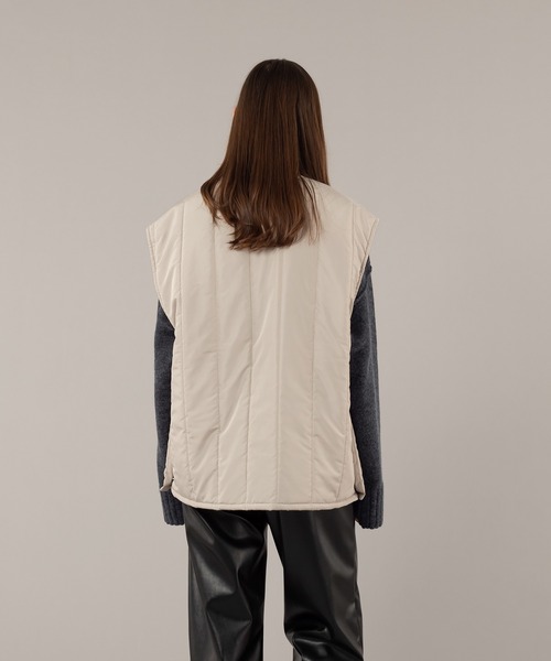 SELLE GLANT（セレグランテ）の「QUILTING OPEN VEST/キルティングオープンベスト（ベスト・メンズ・ブラック/グレイッシュベージュ・MEDIUM/LARGE）」の18枚目の写真