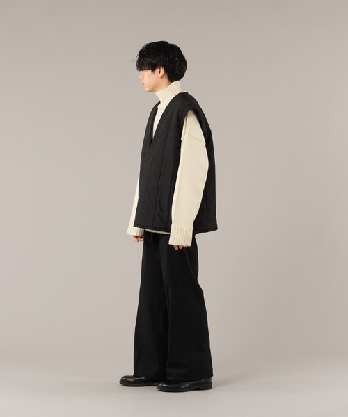 SELLE GLANT（セレグランテ）の「QUILTING OPEN VEST/キルティングオープンベスト（ベスト・メンズ・ブラック/グレイッシュベージュ・MEDIUM/LARGE）」の15枚目の写真