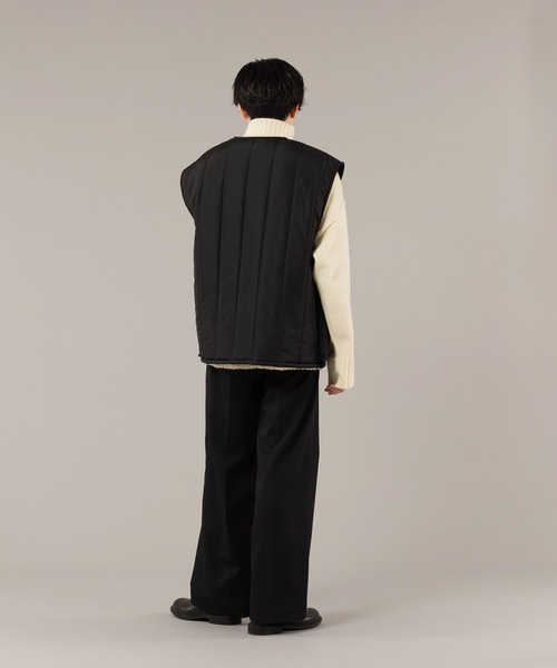 SELLE GLANT（セレグランテ）の「QUILTING OPEN VEST/キルティングオープンベスト（ベスト・メンズ・ブラック/グレイッシュベージュ・MEDIUM/LARGE）」の16枚目の写真