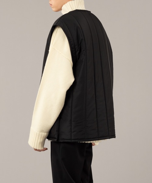 SELLE GLANT（セレグランテ）の「QUILTING OPEN VEST/キルティングオープンベスト（ベスト・メンズ・ブラック/グレイッシュベージュ・MEDIUM/LARGE）」の12枚目の写真