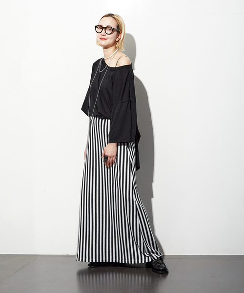 CITYSHOP（シティーショップ）の「RUSSELL STRIPE スカート（スカート