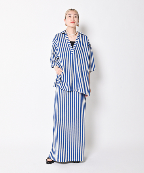 CITYSHOP（シティーショップ）の「RUSSELL STRIPE スカート（スカート