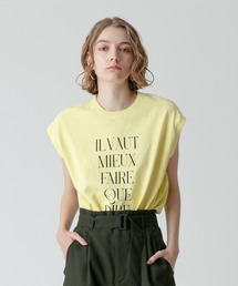 ピグメントダイフレンチスリーブプルオーバー