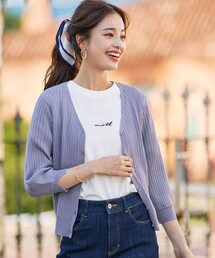 ラベンダー リブ編みニット カーディガン 女性用バブルス ニット カーディガン ラベンダーのチャンキー