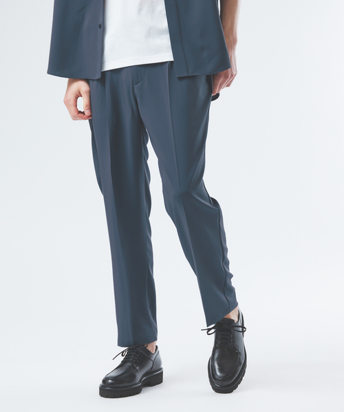 AH ABAHOUSE（エーエイチアバハウス）の「【AH ABAHOUSE / セットアップ対応】トロミ イージー スラックス（スラックス・メンズ・グレイッシュベージュ/ブラック/グレイッシュブルー/チャコールグレー・46/48）」の3枚目の写真