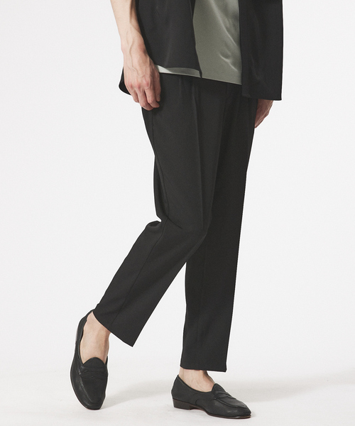 AH ABAHOUSE（エーエイチアバハウス）の「【AH ABAHOUSE / セットアップ対応】トロミ イージー スラックス（スラックス・メンズ・グレイッシュベージュ/ブラック/グレイッシュブルー/チャコールグレー・46/48）」の2枚目の写真