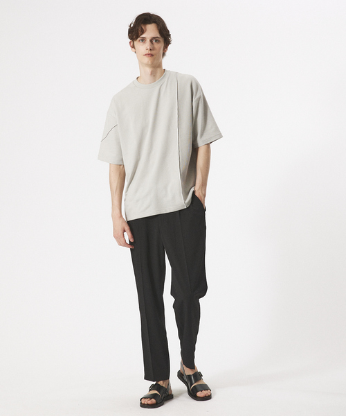 AH ABAHOUSE（エーエイチアバハウス）の「【AH ABAHOUSE / セットアップ対応】トロミ イージー スラックス（スラックス・メンズ・グレイッシュベージュ/ブラック/グレイッシュブルー/チャコールグレー・46/48）」の8枚目の写真