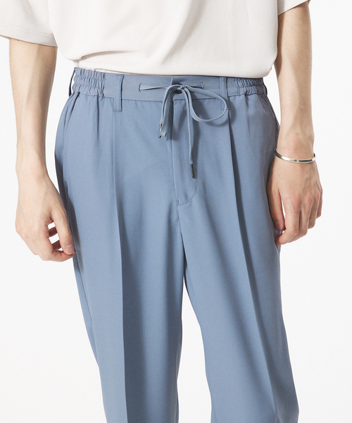 AH ABAHOUSE（エーエイチアバハウス）の「【AH ABAHOUSE / セットアップ対応】トロミ イージー スラックス（スラックス・メンズ・グレイッシュベージュ/ブラック/グレイッシュブルー/チャコールグレー・46/48）」の10枚目の写真