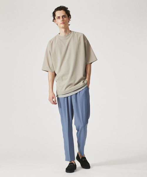 AH ABAHOUSE（エーエイチアバハウス）の「【AH ABAHOUSE / セットアップ対応】トロミ イージー スラックス（スラックス・メンズ・グレイッシュベージュ/ブラック/グレイッシュブルー/チャコールグレー・46/48）」の11枚目の写真