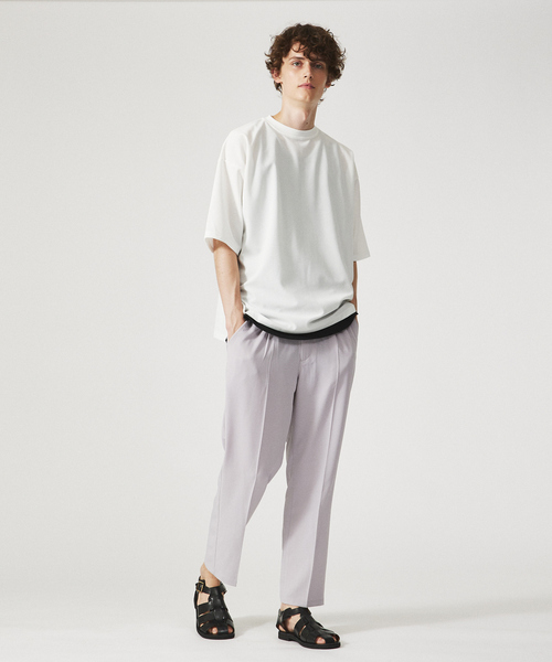 AH ABAHOUSE（エーエイチアバハウス）の「【AH ABAHOUSE / セットアップ対応】トロミ イージー スラックス（スラックス・メンズ・グレイッシュベージュ/ブラック/グレイッシュブルー/チャコールグレー・46/48）」の15枚目の写真