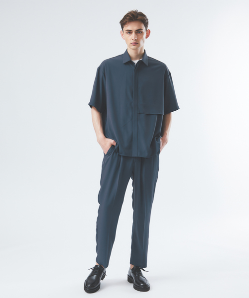 AH ABAHOUSE（エーエイチアバハウス）の「【AH ABAHOUSE / セットアップ対応】トロミ イージー スラックス（スラックス・メンズ・グレイッシュベージュ/ブラック/グレイッシュブルー/チャコールグレー・46/48）」の20枚目の写真