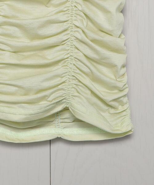 H　BEAUTY&YOUTH UNITED ARROWS（エイチビューティーアンドユースユナイテッドアローズ）の「＜H＞COTTON SHIRRING PULLOVER TOP/トップス（その他トップス・レディース・ブラック/ライム・FREE）」の6枚目の写真