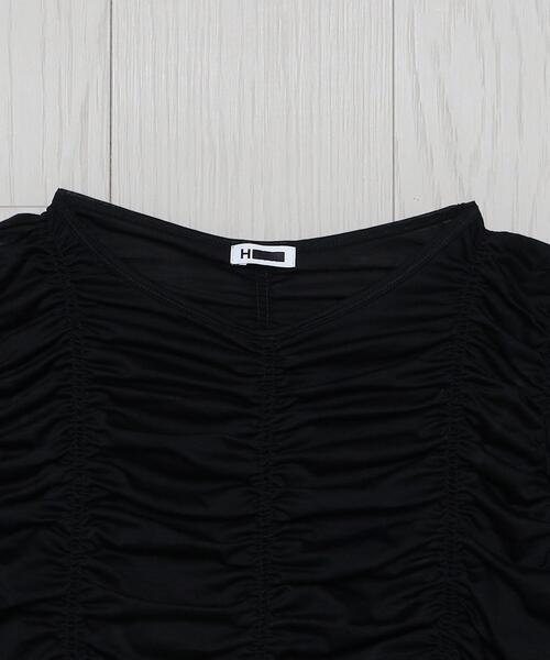 トップス H BEAUTY&YOUTH STRETCH VELOR PULLOVER H BEAUTY&YOUTH STRETCH VELOR PULLOVER