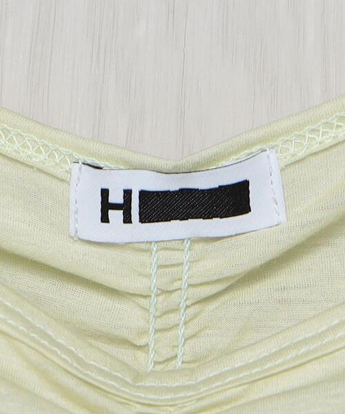 H　BEAUTY&YOUTH UNITED ARROWS（エイチビューティーアンドユースユナイテッドアローズ）の「＜H＞COTTON SHIRRING PULLOVER TOP/トップス（その他トップス・レディース・ブラック/ライム・FREE）」の11枚目の写真