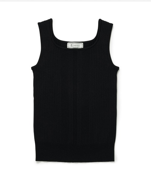 ROPE' PICNIC（ロペピクニック）の「スクエアネックニットタンク（タンクトップ・レディース・オフホワイト/ブラック・38）」の11枚目の写真
