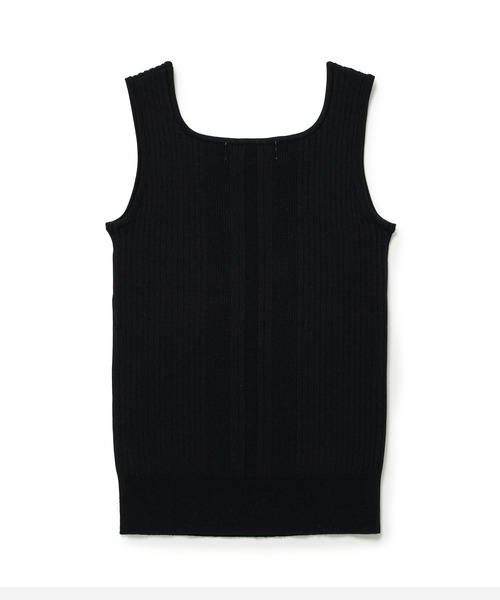 ROPE' PICNIC（ロペピクニック）の「スクエアネックニットタンク（タンクトップ・レディース・オフホワイト/ブラック・38）」の12枚目の写真