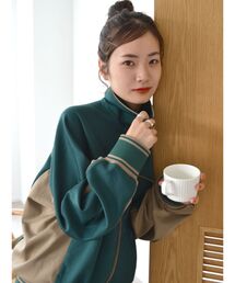 Ungrid | バイカラートラックジャケット(ブルゾン)