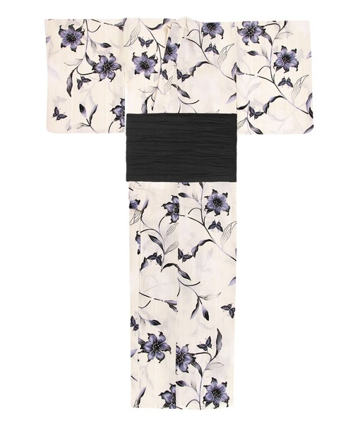 ジュニア変織E生成り浴衣2点セット（浴衣）｜KYOETSU（キョウエツ）