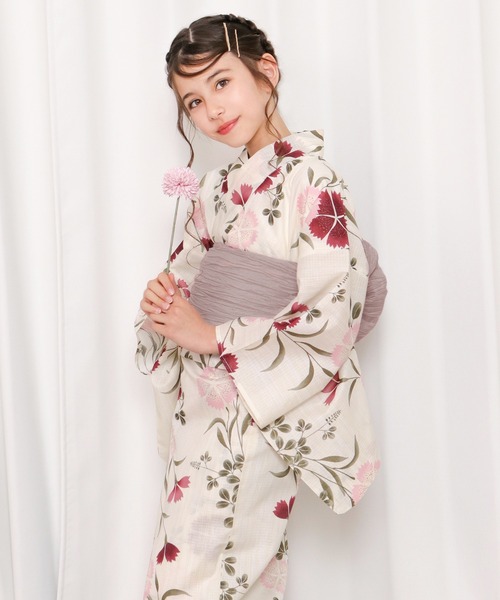 ジュニア変織E生成り浴衣2点セット（浴衣）｜KYOETSU（キョウエツ）