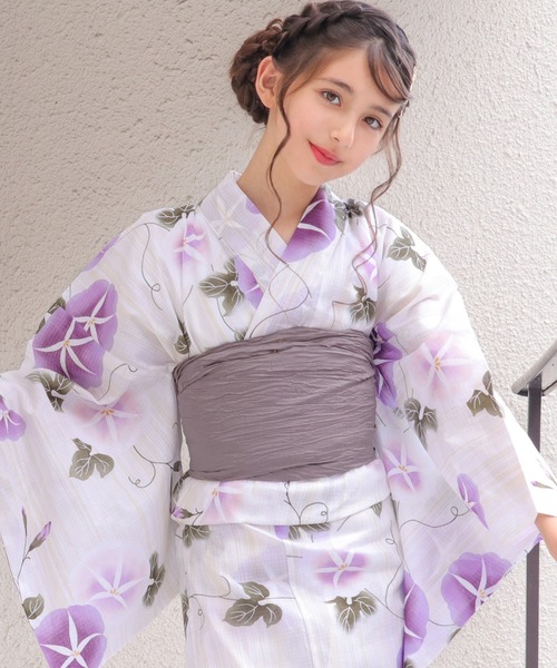 ジュニア変織E生成り浴衣2点セット（浴衣）｜KYOETSU（キョウエツ）