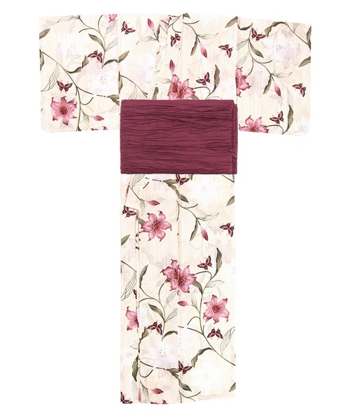 ジュニア変織E生成り浴衣2点セット（浴衣）｜KYOETSU（キョウエツ）