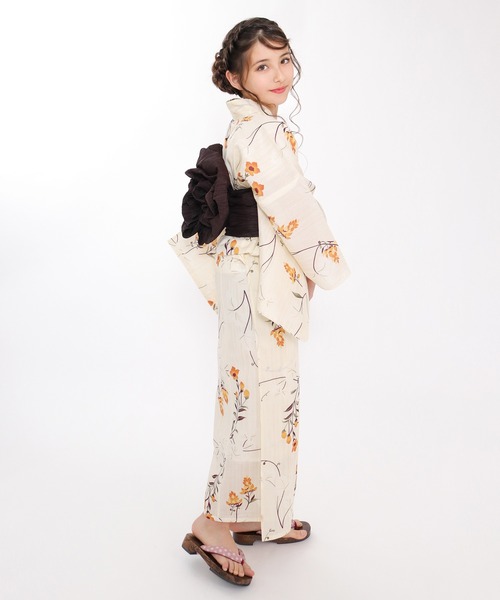 ジュニア変織E生成り浴衣2点セット（浴衣）｜KYOETSU（キョウエツ）