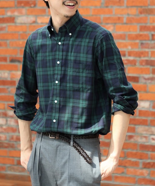 BEAMS F（ビームスエフ）の「BEAMS F / ブラックウォッチ ボタンダウン