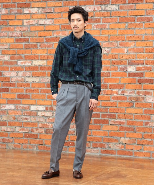 BEAMS F（ビームスエフ）の「BEAMS F / ブラックウォッチ ボタンダウン